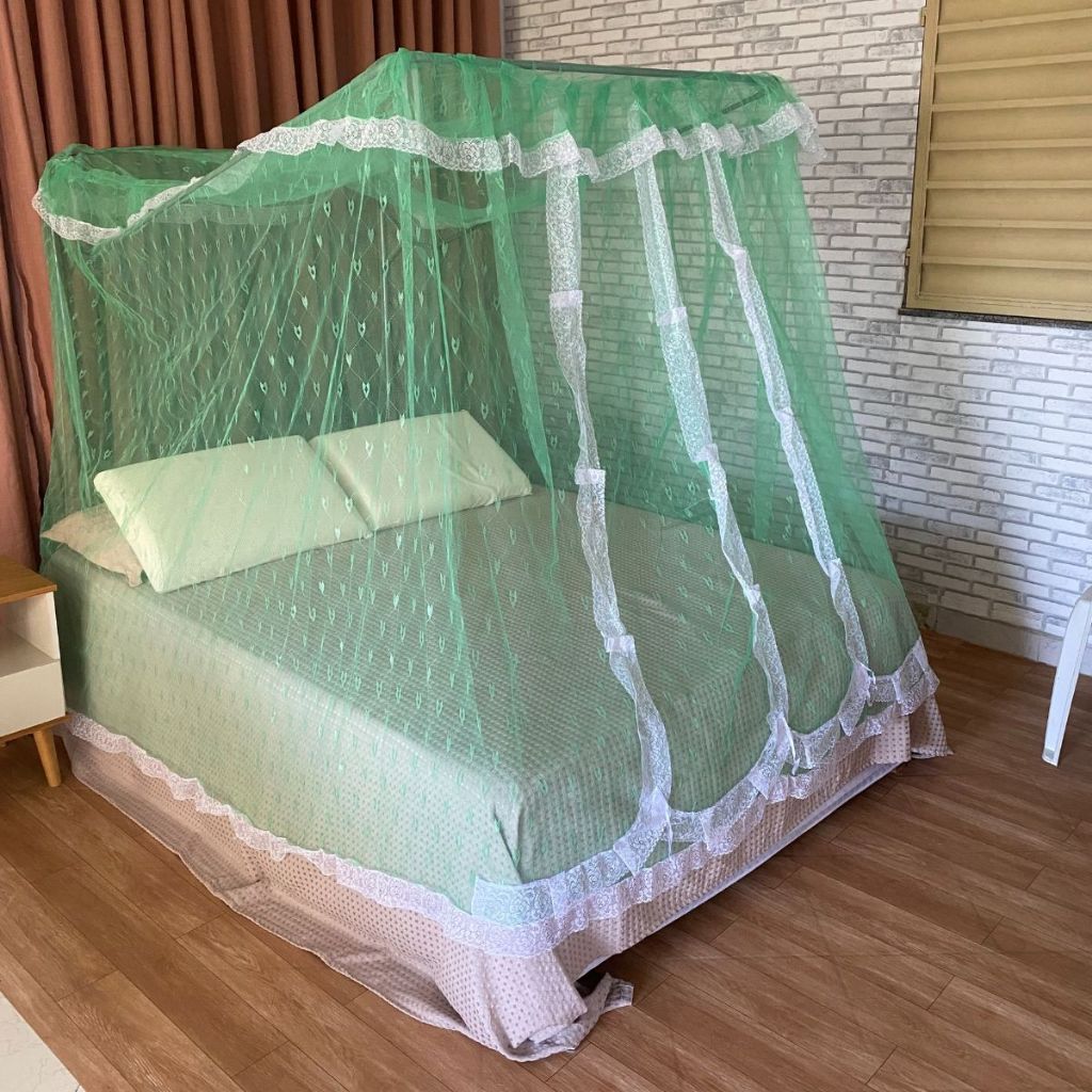 Mosquiteiro Completo com Armação Casal Box Queen | Shopee Brasil