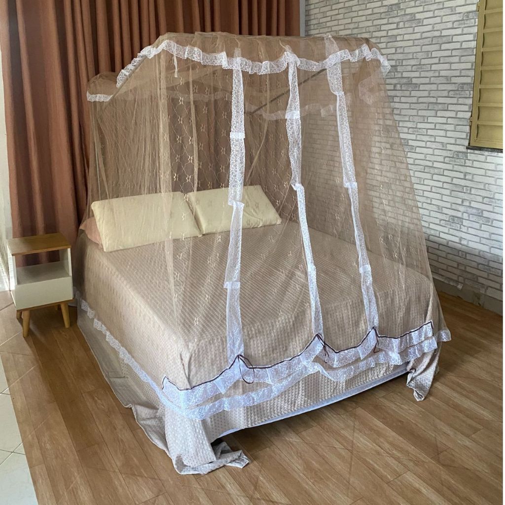 Kit Completo Mosquiteiro com Armação Casal Box e Queen | Shopee Brasil