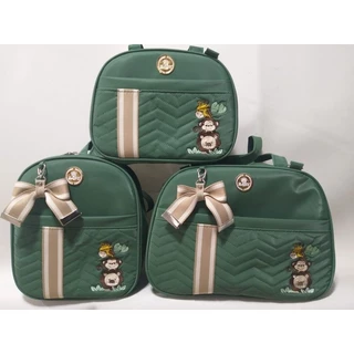 Kit de Bolsa Maternidade Safari 3 Peças em Oferta na Shopee