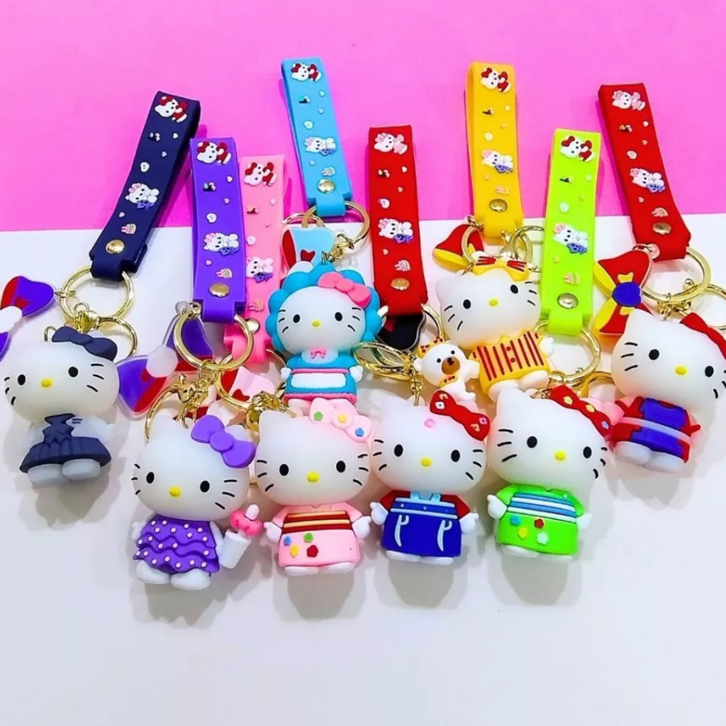Chaveiro Feminino 3D Emborrachado Hello Kitty Turma Hello kitty ...