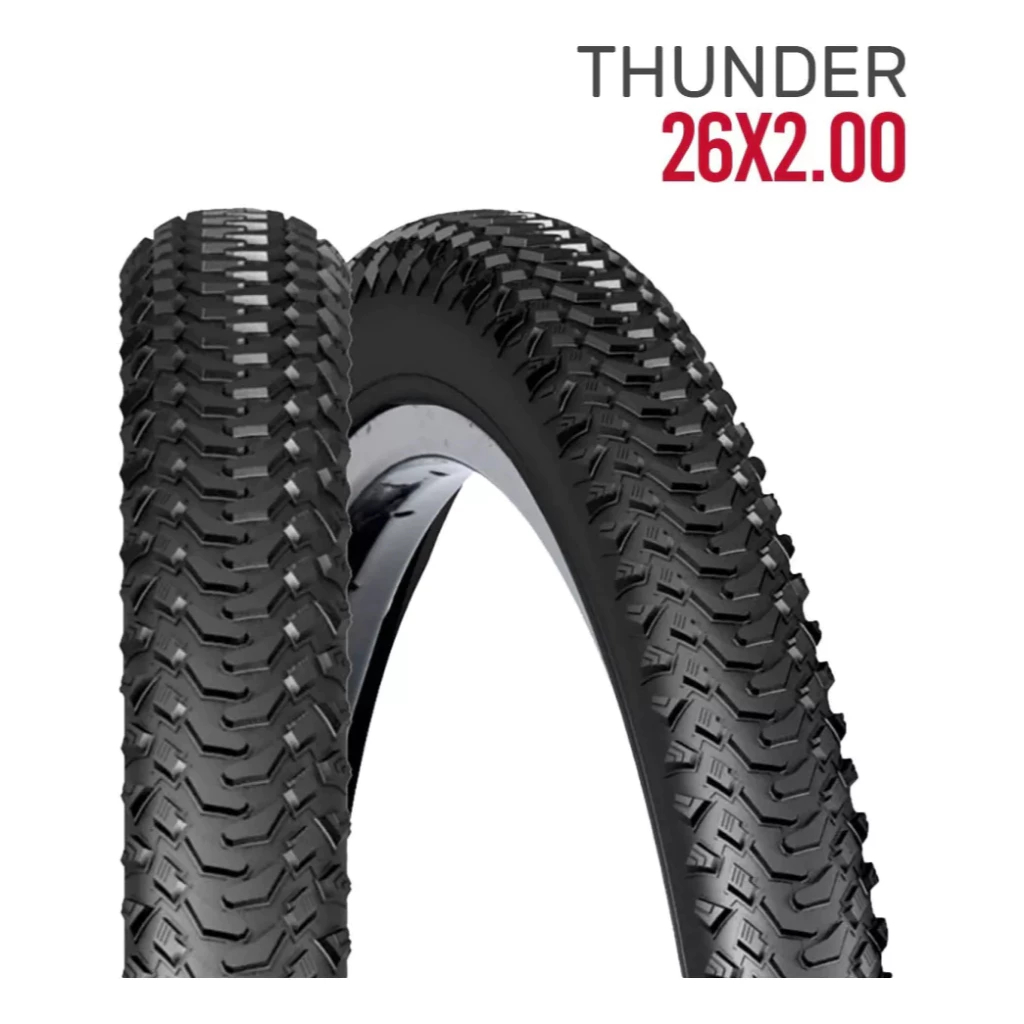 Pneu Bike MTB Aro 26 X 2.0 Paco Thunder Cravo Para Bicicleta | Shopee ...