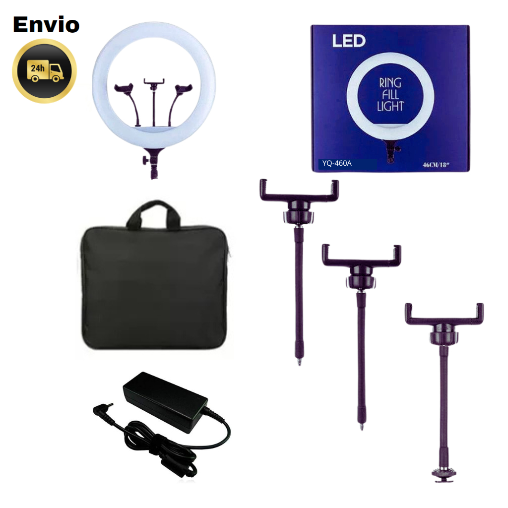 Ring light 46cm 18 polegadas (com controle embutido) sem tripé | Shopee ...
