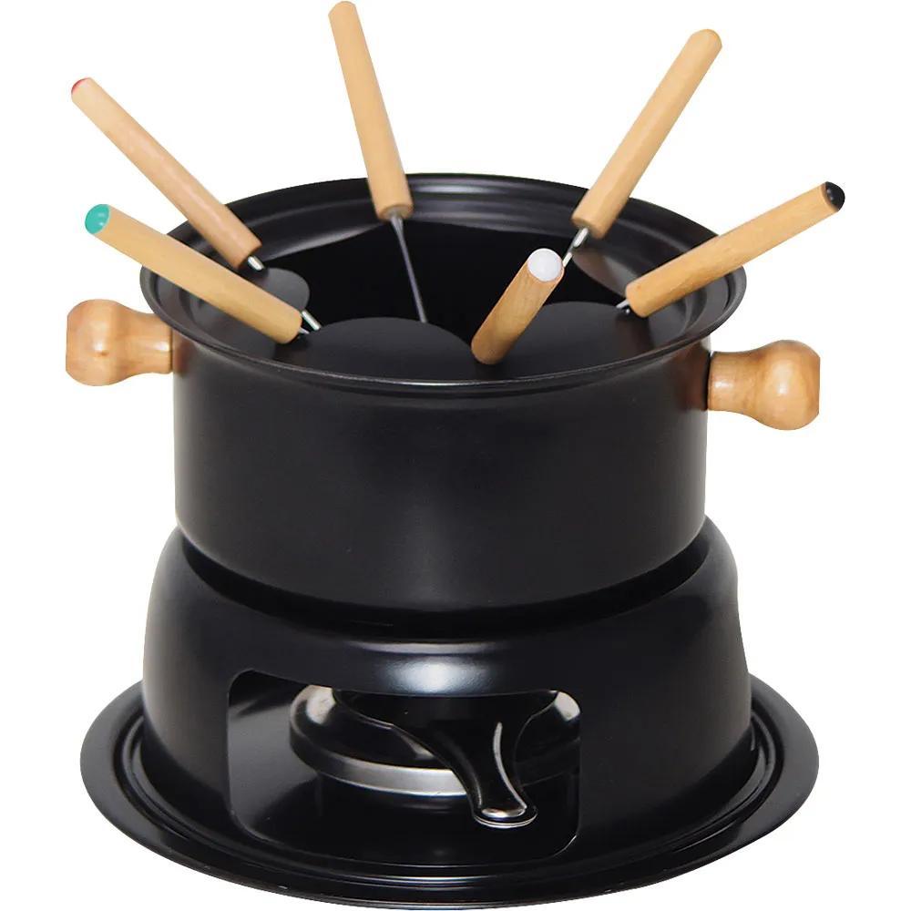 Aparelho de Fondue 11 Peças Cazza Preto