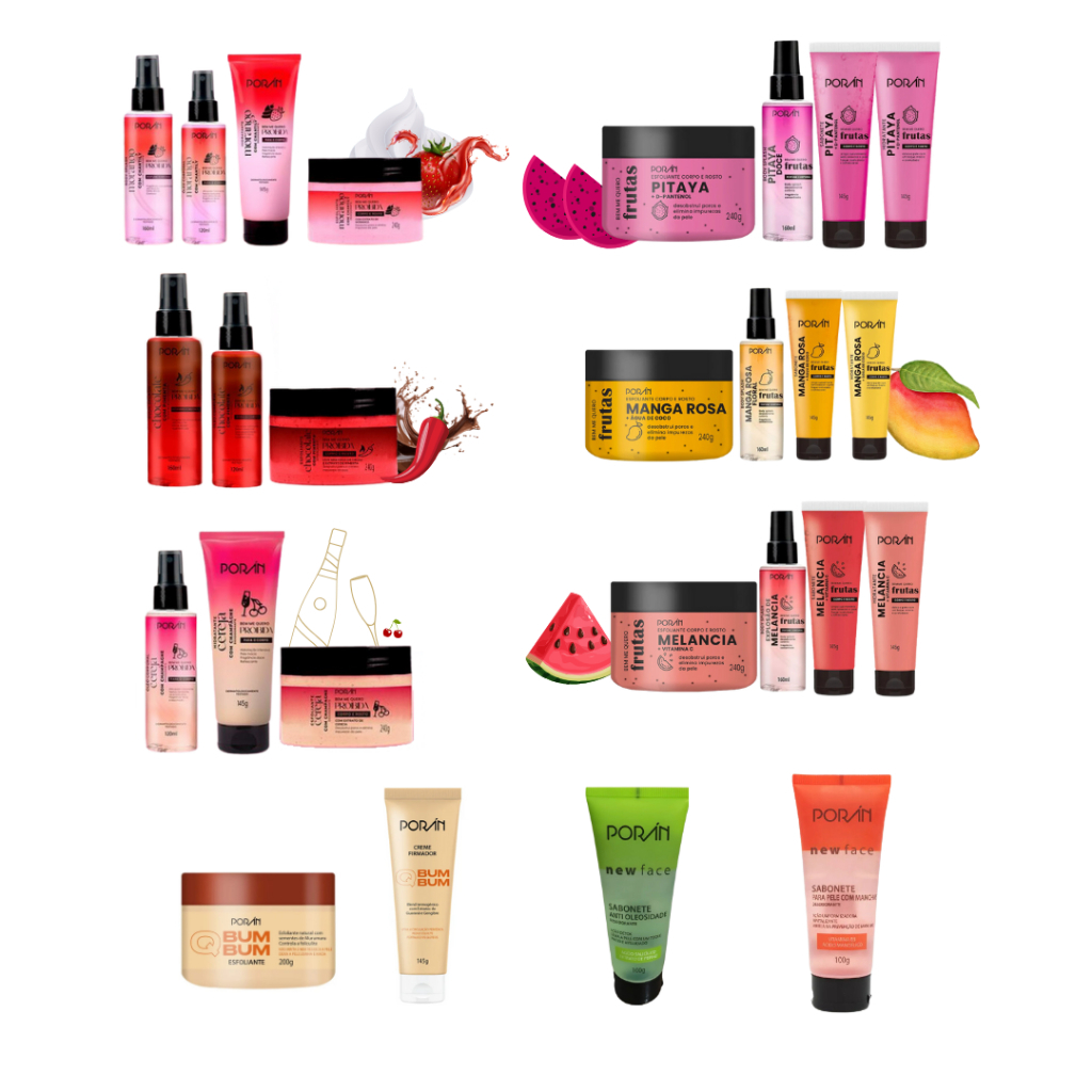 1 ITEM de Produtos da Poram Sabonete esfoliante da poram body splash ...