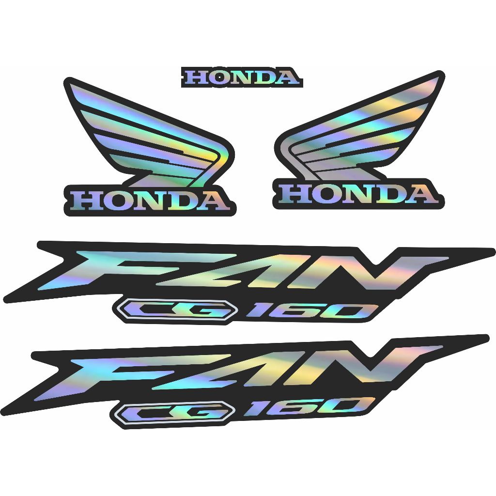 Kit Adesivo Holográfico Fan 160