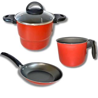 Conjunto Cuscuzeiro + Frigideira N°20 + Caneco N°14 em Oferta na Shopee