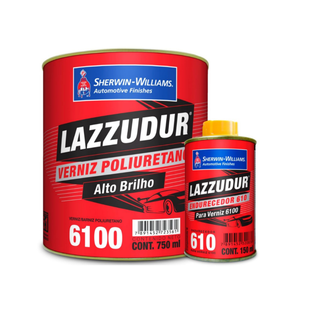 VERNIZ AUTOMOTIVO 6100 LAZZURIL ALTO BRILHO 5:1 COM CATALIZADOR Sherwin ...