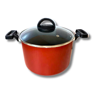 Caldeirão Panela 22cm Antiaderente Com Tampa De Vidro em Oferta na Shopee