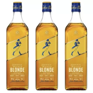 Kit com 3 Johnnie Walker Blonde Blended Scotch Whisky 750ml