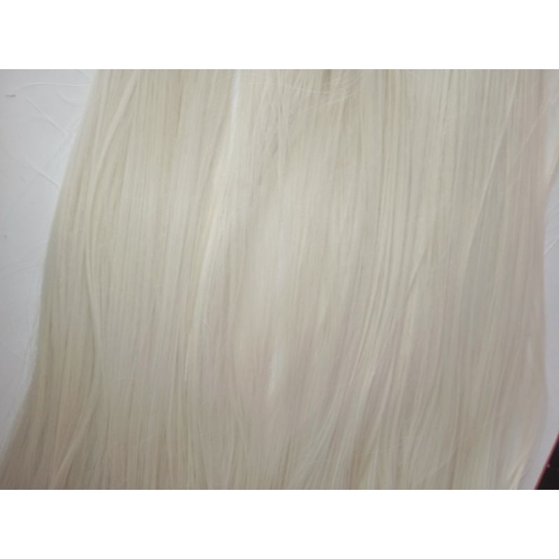 CABELO FIBRA RUSSA LUXO NA TELA LOIRO ACINZENTADO 100GR 80CM | Shopee ...