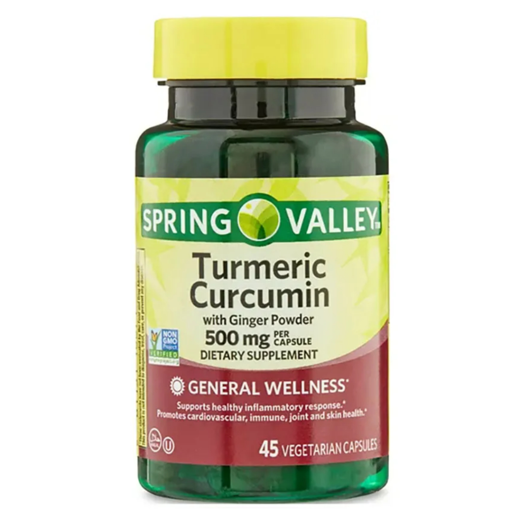 Turmeric Curcumin 500mg - 45 cápsulas Spring Valley | Shopee Brasil
