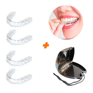 4 Placas Silicone Moldável Aparelho Inferior e Superior em Oferta na Shopee