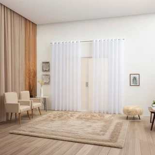 Cortina De Voil Quarto E Sala Voal 2,80 X 1,70 Tamanho Perfeito Material Premium em Oferta na Shopee