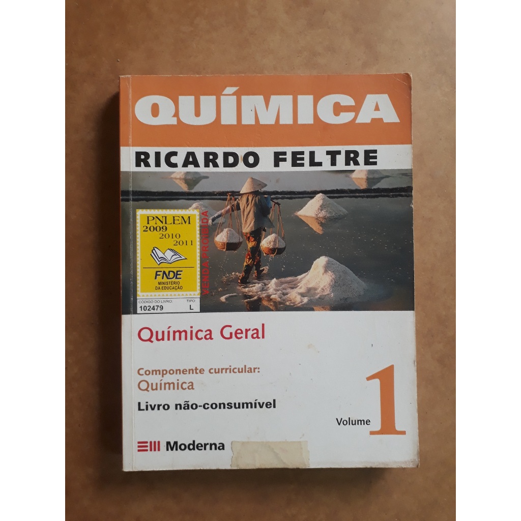 Livro Química - Qúimica Geral - Volume 1 - Ricardo Feltre | Shopee Brasil