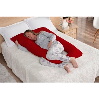 Fronha Travesseiro de Corpo Gestante 1,20 x 0,60 Micropercal 200 Fios com Zíper em Oferta na Shopee