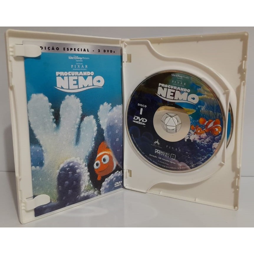 DVD Duplo Widescreen do Filme Infantil Procurando Nemo - Edição