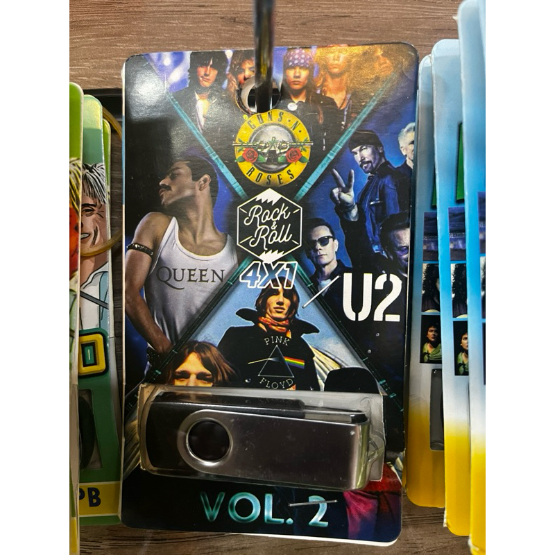 Rock in Roll 4x1 pen drive com musicas gravadas diversas pendrive ...