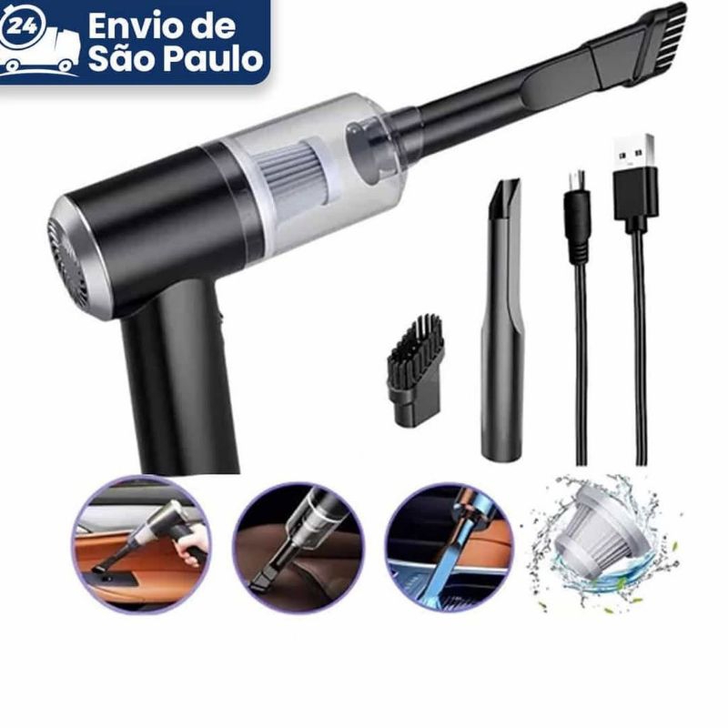 Mini Aspirador De Pó Portátil USB potente 120W Sem fio Sortido | Shopee ...