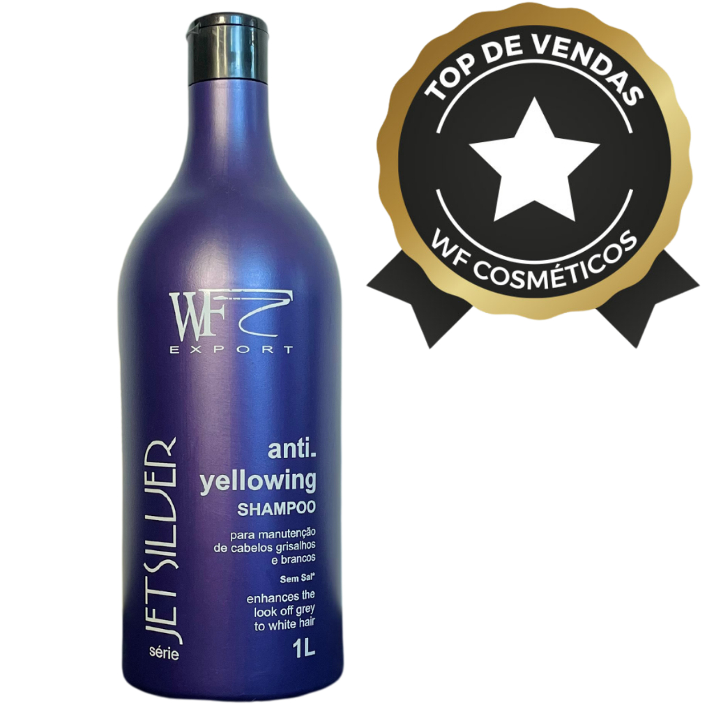 Shampoo Cabelos Brancos e Descoloridos WF Jet Silver 1L Shampoo Cabelos Brancos e Descoloridos WF Jet Silver 1L