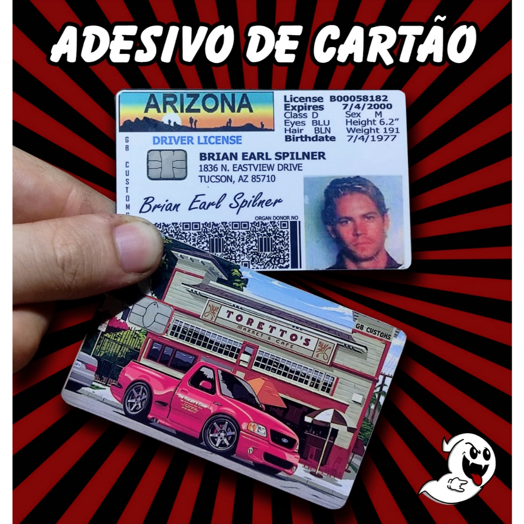 Adesivo de Cartão - Automotivo, JDM, Senna, temático