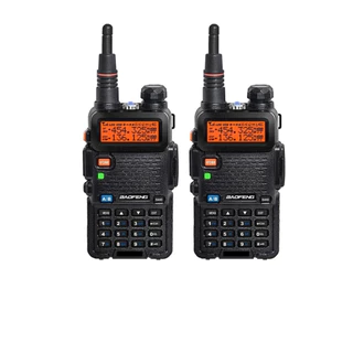 Rádio Comunicador Dual Band Uhf Vhf Uv-5r HT Fm Fone cherry