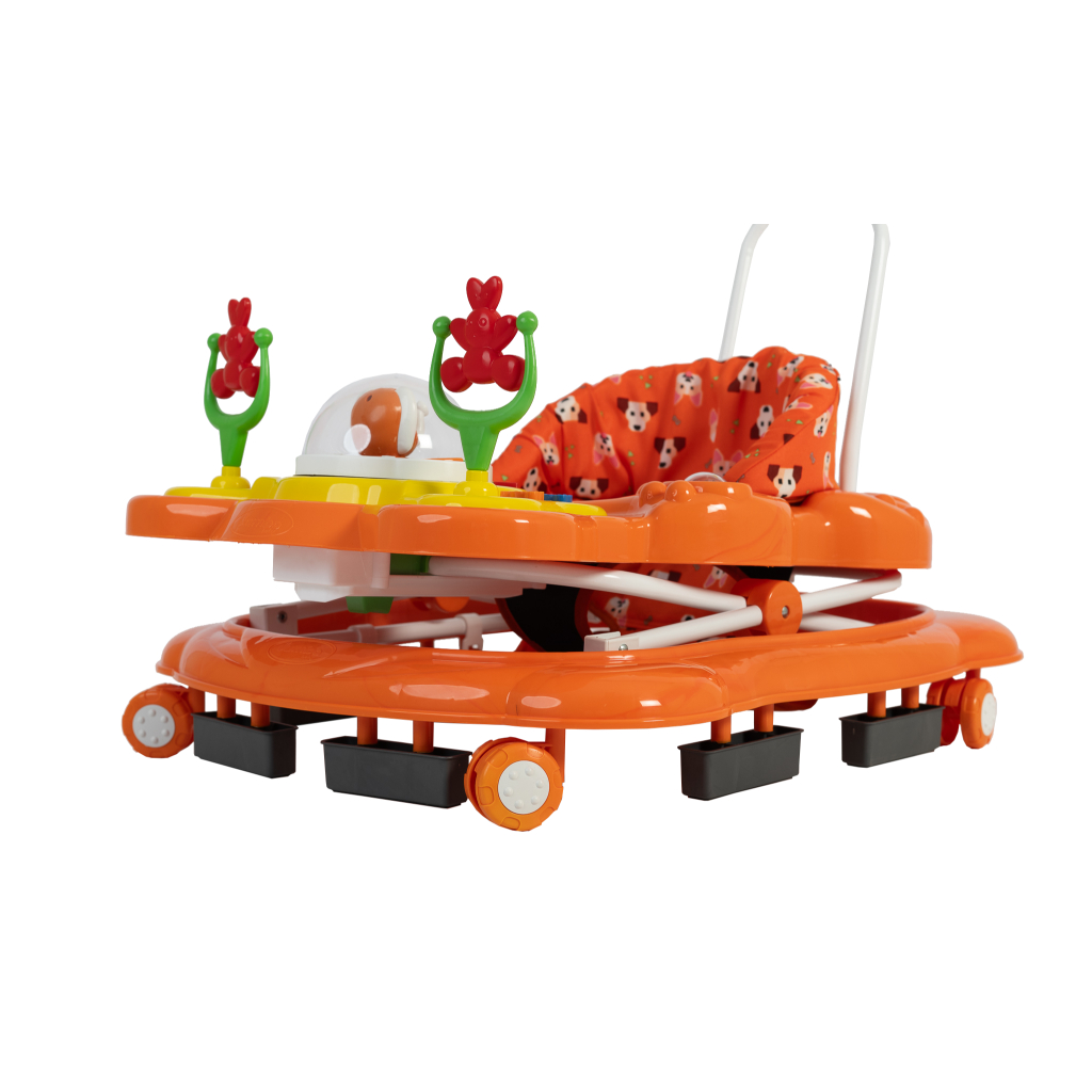 Andador Musical Megaluxo Infantil Laranja Jumbobaby | Shopee Brasil