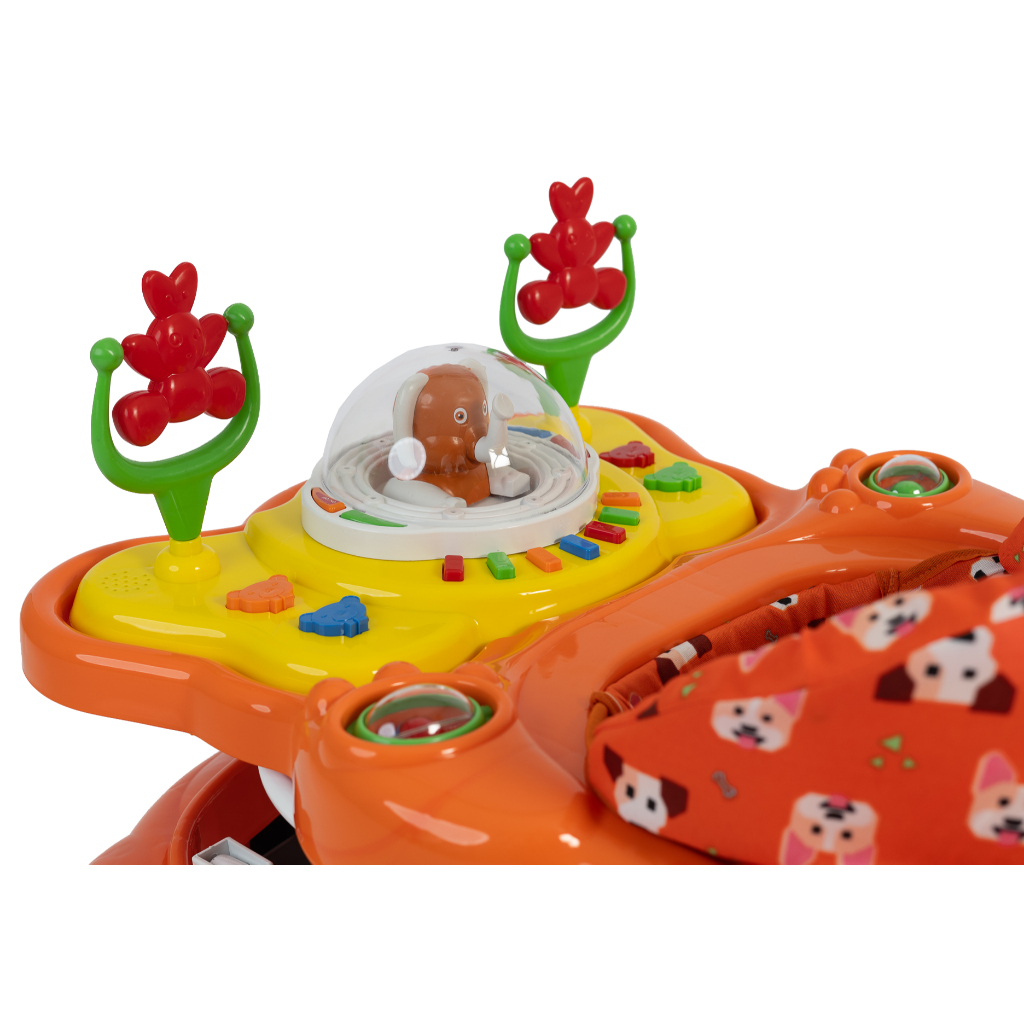 Andador Musical Megaluxo Infantil Laranja Jumbobaby | Shopee Brasil