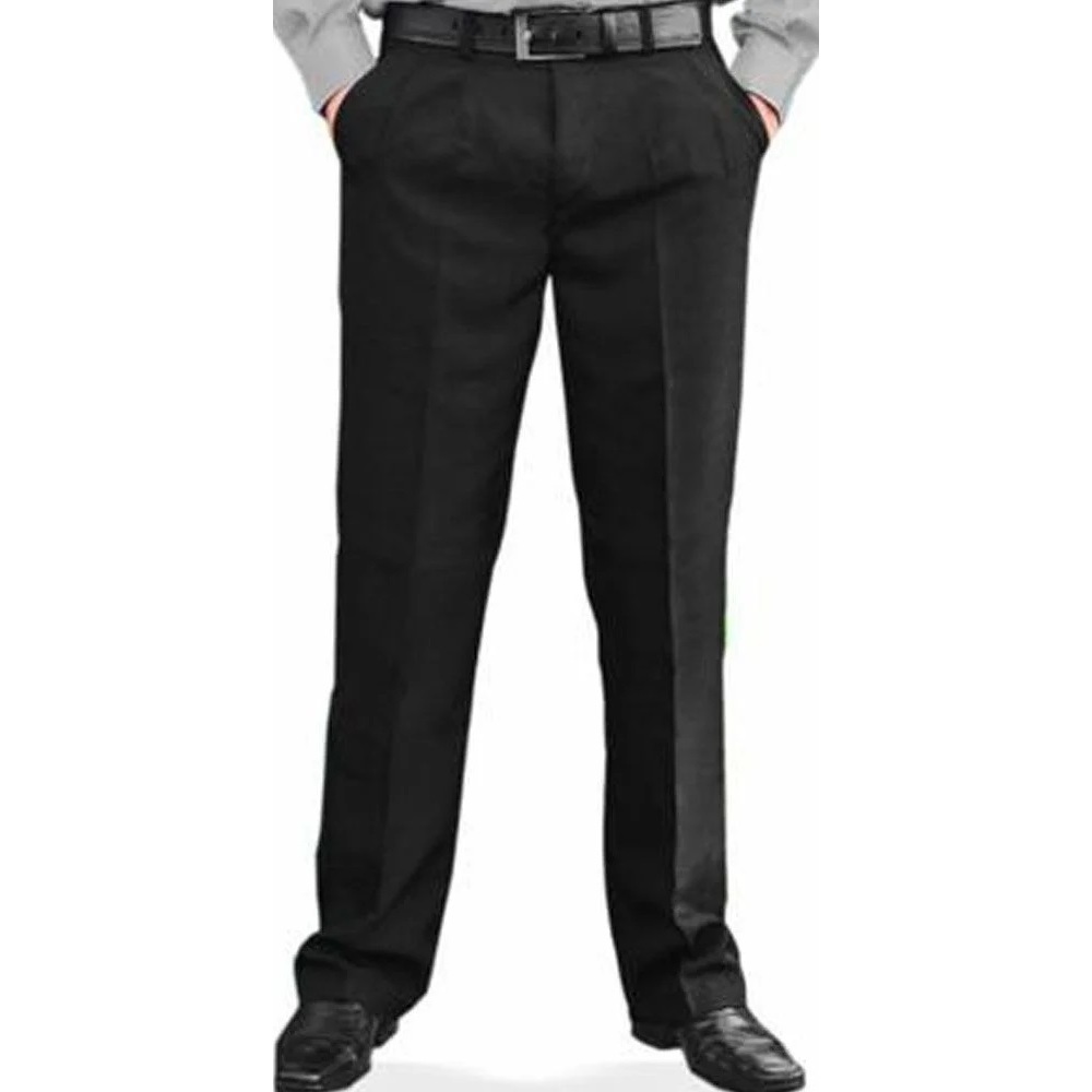 Calça Social Masculina Oxford Cor Preta - Tamanho 36 A 48