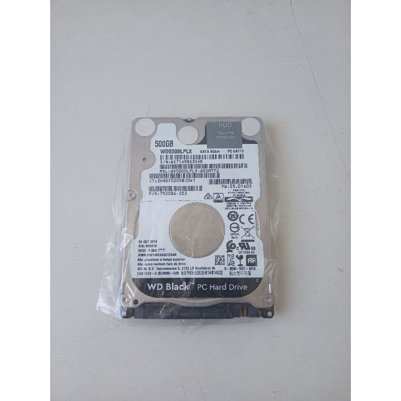 HD Notebook WD Black 500Gb | Shopee Brasil