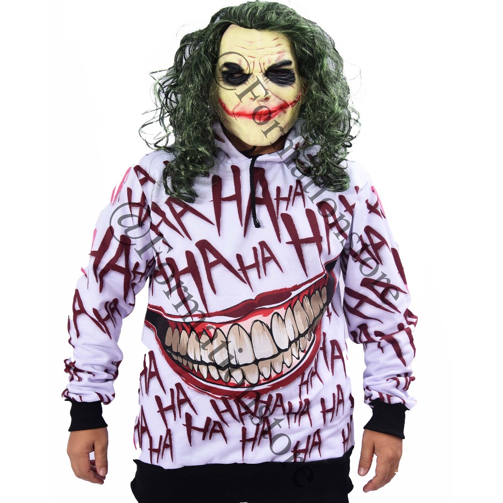 Agasalho Casaco Arlequina Coringa Moletom Blusa De Frio Ha ha