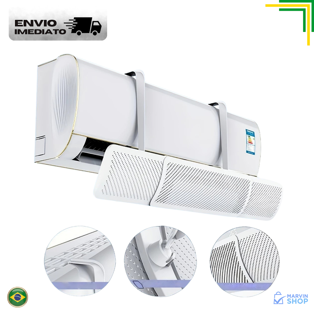 Defletor Ajustável Para Ar Condicionado Split Universal Direcionador de ...