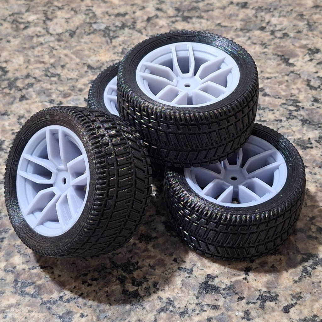Rodas Com Pneus Para Automodelos Rc - Carros Rc
