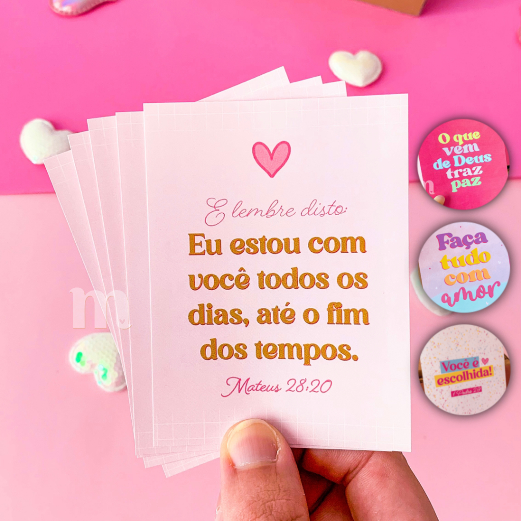 Panfletos Com Mensagem Motivacional E Bíblica Para Cliente 