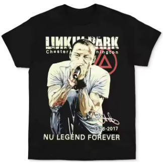 Maglietta Ufficiale Linkin Park Unisex - Cotone Pesante - Nero (Slavato) Taglia S