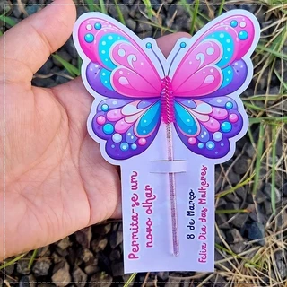 25 KITS ESCOVINHA  DIA DA MULHER 8 DE MARÇO PERSONALIZADA NO SAQUINHO em Oferta na Shopee
