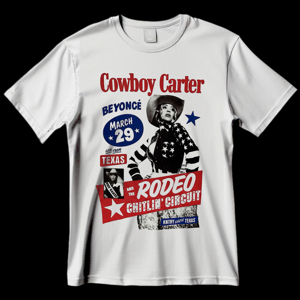 Camiseta Beyonce Cowboy Carter Rodeo Camisa 100% Algodão | Shopee Brasil