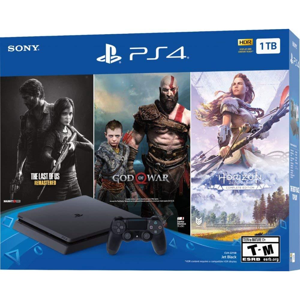 Console ps4 playstation 4 1000gb + 1 Controle + 80 Jogos