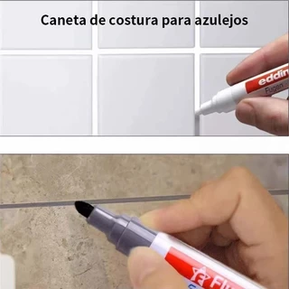 Caneta Reparadora para Rejunte Branco de Azulejo / Agentes Preenchedores Impermeáveis para Parede/Porcelana/Banheiro