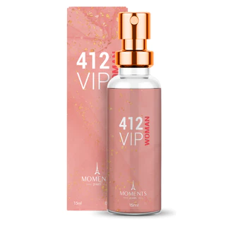 412 Vip Woman - Perfume de Bolso FEMININO 15mL Moments Paris
