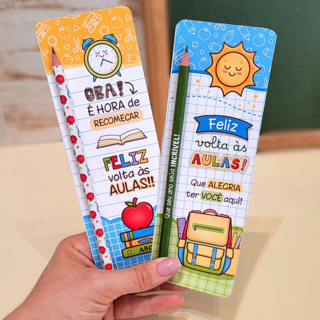 10 Card Lapis Mimo Volta as Aulas