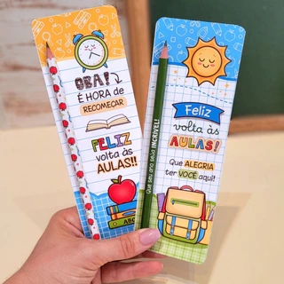10 Card Lapis Mimo Volta as Aulas