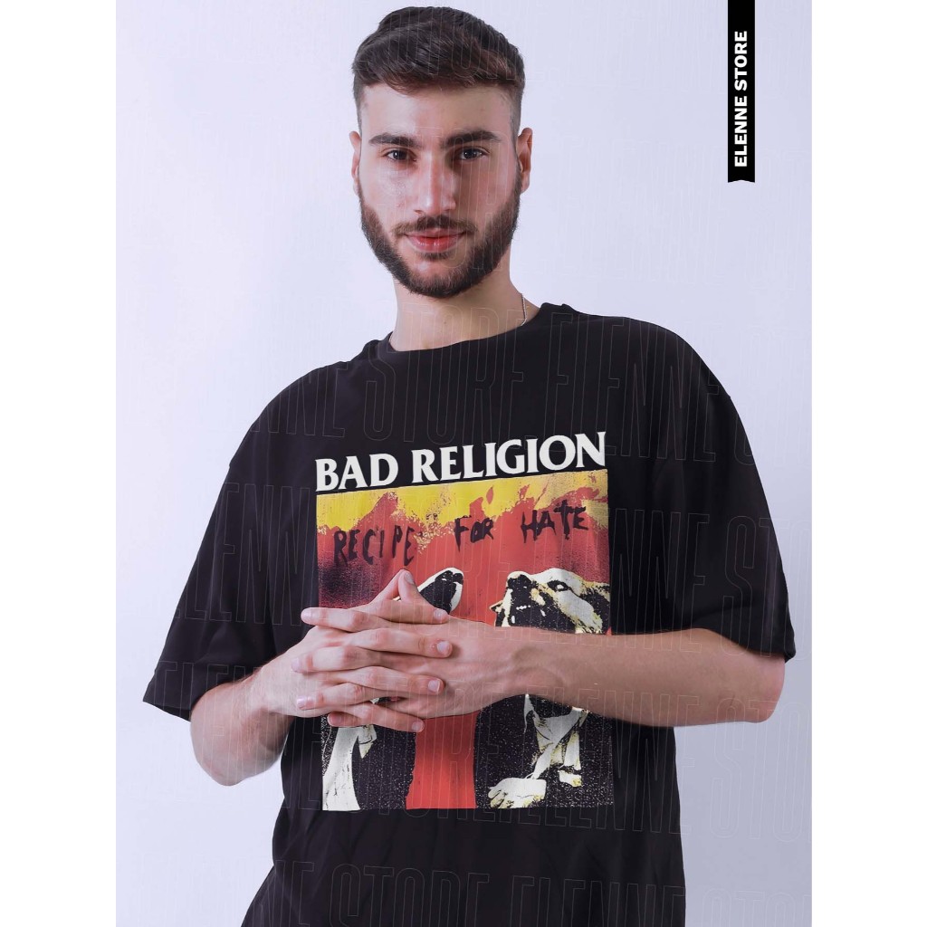 Camiseta Unissex 100% Algodão Estampada Bad Religion Street Wear