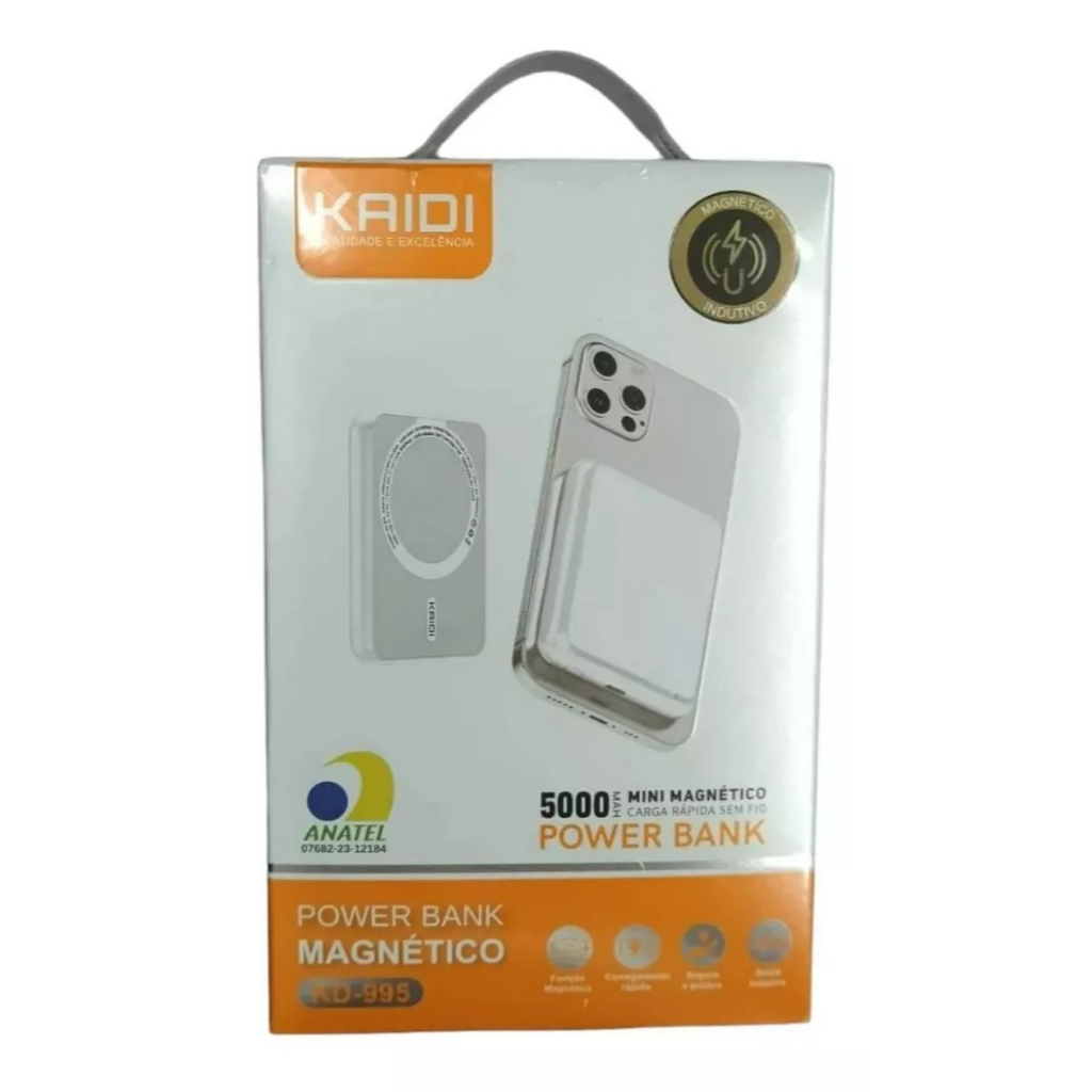 Carregador Indutivo Powerbank Kd998 Tipo C | Shopee Brasil