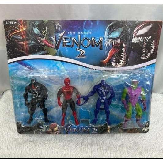 Kit 4 Bonecos Venom Ultimate Spider Man Duas Opções de Kit