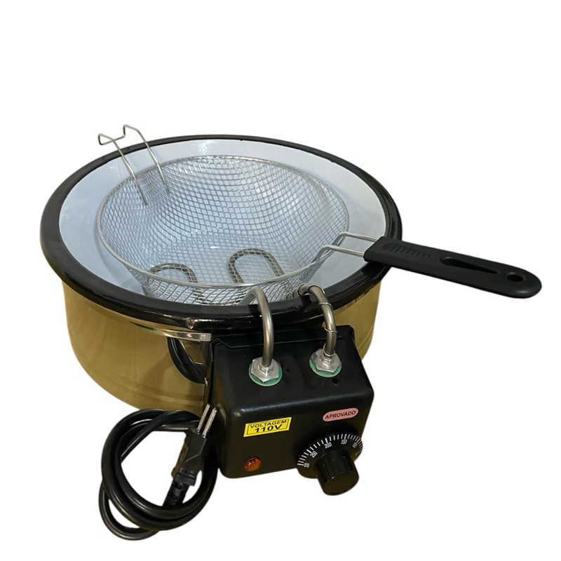 Fritadeira Elétrica Tacho Para Fritura Esmaltado 2,5L C/Cabo