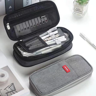 Estojo De Lápis De Tecido De Grande Capacidade Camada /Double Sided Pen Bag Pencil Case/Escolar
