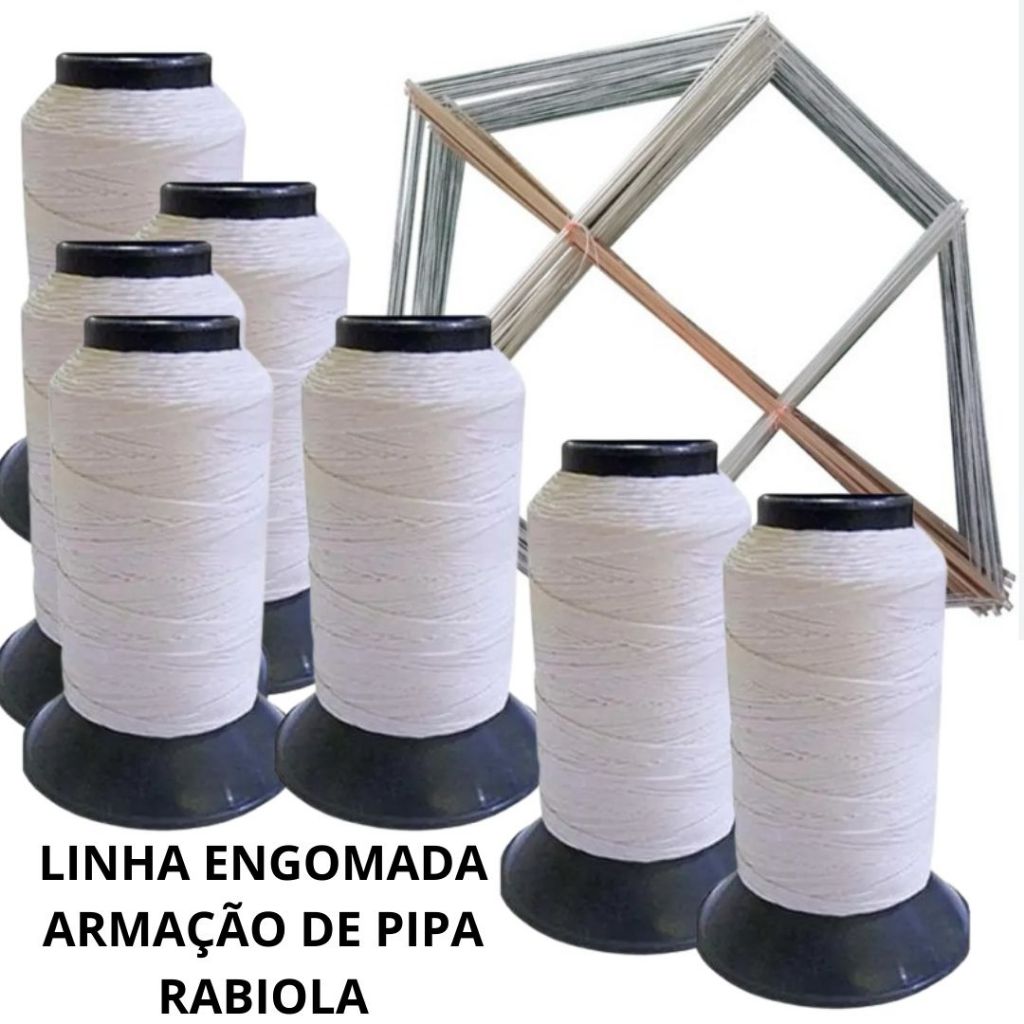 Linha de Pipa para fabricação Armação e Rabiola 530 jardas | Shopee Brasil