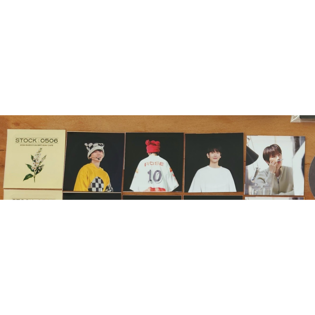 EXO photocard Lonsdaleite Baekhyun DOT Birthday Cafe Christmas