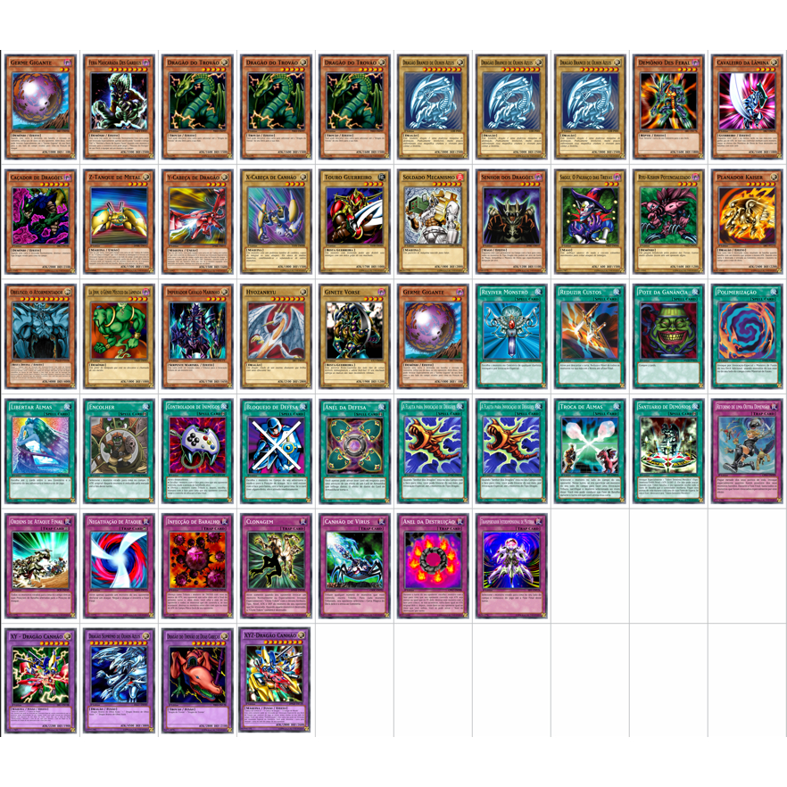 Cartas Yugioh - Deck Joey Batalha Da Cidade e Deck Kaiba Batalha Da Cidade Tcg Ou Anime