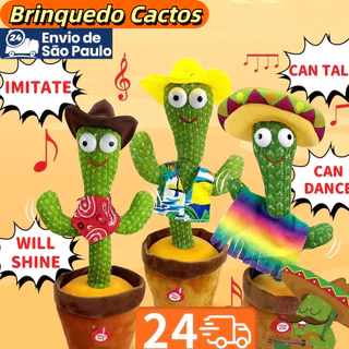 Brinquedo Cato Dançante Falante Imita Musicas Repete Falas Brinquedos para crianças em Oferta na Shopee